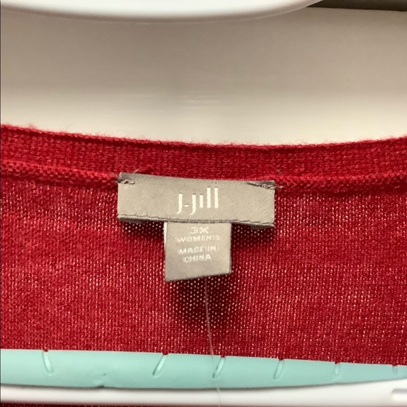 ⭐️NWT J.Jill 3X Red ❤️ (Lightweight/Medium Weight) Sweater Dress Wide Rib… - Picture 2 of 11